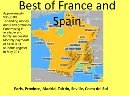 O`Neill Travel Group 2013 France and Spain