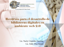 Diapositiva 1 - 2 Conferencia Internacional de Biblioteca Digital y