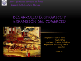 Desarrollo Económico y expansión del comercio