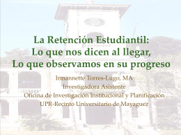 Copy of La retención estudiantil - OIIP
