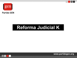 REFORMA JUDICIAL “K”