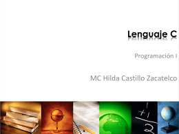 Lenguaje C ( MUM) - Facultad de Ciencias de la Computación