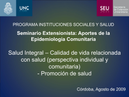 Evolución conceptual - Universidad Nacional de Córdoba