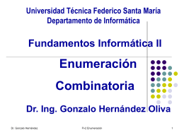 Enumeración - Universidad Técnica Federico Santa María