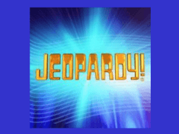 Jeopardy - Spanish 9 Midterm Review (Comp)