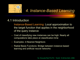 4. Instance-Based Learning