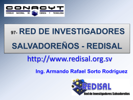97- RED DE INVESTIGADORES SALVADOREÑOS
