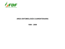 Área de Entomología Cuarentenaria FDF