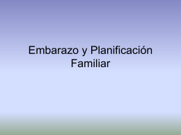 Embarazo y Planificación Familiar