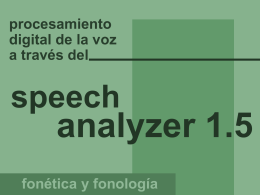 3.-Presentación sobre Speech Analyzer.