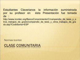 Normas Icontec_Clase Comunitaria