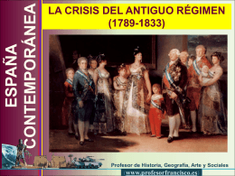 La crisis del antiguo régimen en España