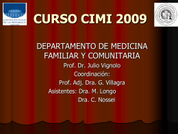 cimi09_Julio - Dpto. de Medicina Familiar y Comunitaria