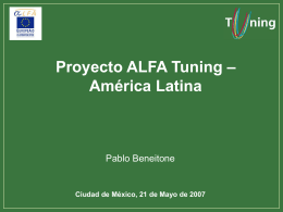 Proyecto ALFA Tuning – América