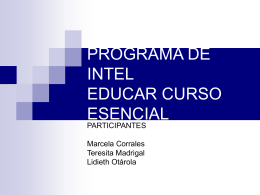 PROGRAMA DE INTEL EDUCAR CURSO ESENCIAL