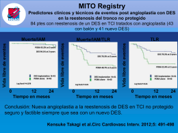 MITO Registry Predictores clínicos y técnicos de eventos