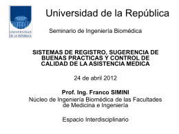 Universidad de la República - Núcleo de Ingeniería Biomédica