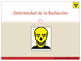 Enfermedad de la Radiación