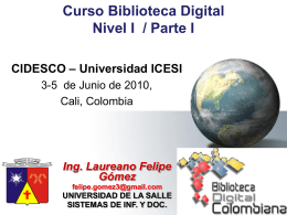 Presentacion_BDCOL - Biblioteca Digital