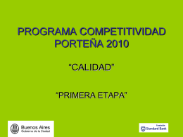 programa competitividad porteña 2009 calidad