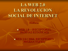 la web 2.0 la revolucion social de internet