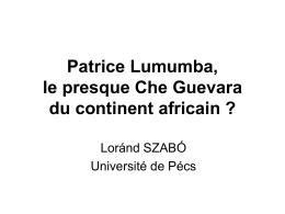 Patrice Lumumba, le presque Che Guevara du continent africain?