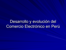 DESARROLLO DEL COMERCIO ELECTRONICO EN PERU SEACE