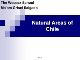 El paisaje en las zonas naturales de Chile