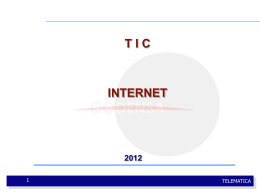 ¿Que es Internet? - Programa de TIC 2013 1