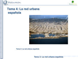 Tema 2: La red urbana española
