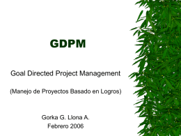 GDPM - Goal Directed Project Management (1)