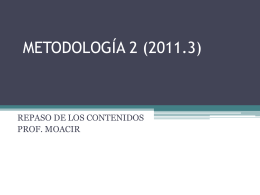 METODOLOGÍA 2 (2011.3)