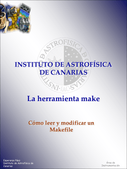 Makefile_EPaez - Instituto de Astrofísica de Canarias
