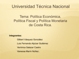 POLITICA ECONOMICA. 2012 (1) - UTN-CONTA-IV