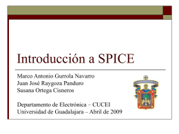 Introducción a SPICE - Universidad de Guadalajara