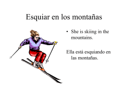 Esquiar en los montañas