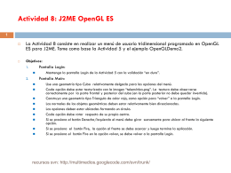 Actividad 8: J2ME OpenGL ES