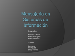 Presentación Mensajeria en Sistemas Informacion v0.2