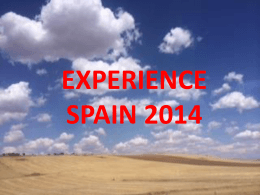 Experience Spain June of 2014