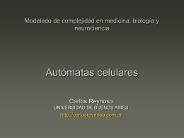 Modelado de complejidad en medicina, biología y neurociencia