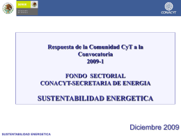 Status Fondo de Sustentabilidad Energética
