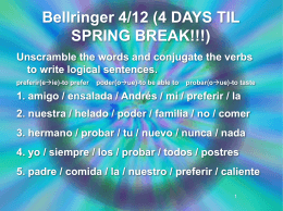 Bellringer 4/12 (4 DAYS TIL SPRING BREAK!!!)