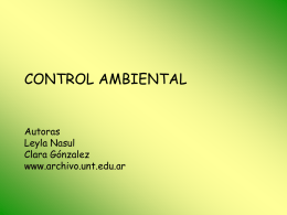 CONTROL AMBIENTAL - Archivo Historico de la UNT