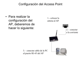 Configuración del Access Point