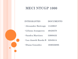 ELEMENTOS COMUNES MECI – NTCGP 1000