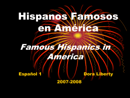 Famous Hispanics in America