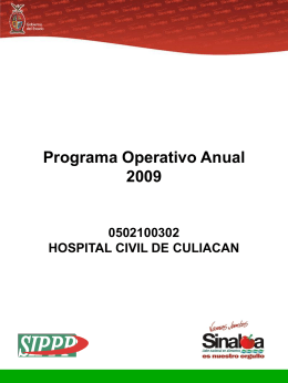 POA-2009 - Portal de Acceso a la Información