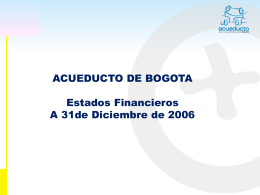 +4% - Acueducto de Bogotá