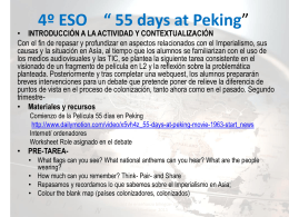 4º ESO “ 55 days at Peking”