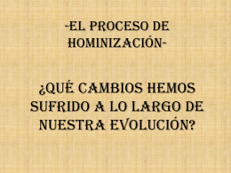 presentación hominización grupo 5